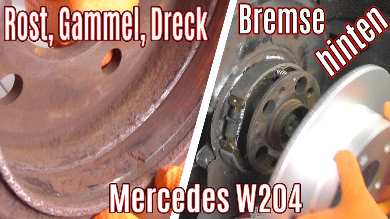Mehr Gammel als gedacht, Mercedes W204 Bremse hinten