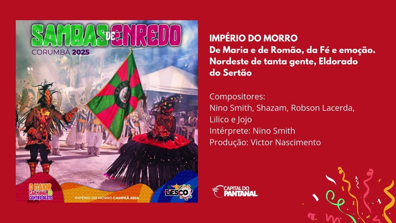 Sambas de Enredo Corumbá 2025 - Império do Morro