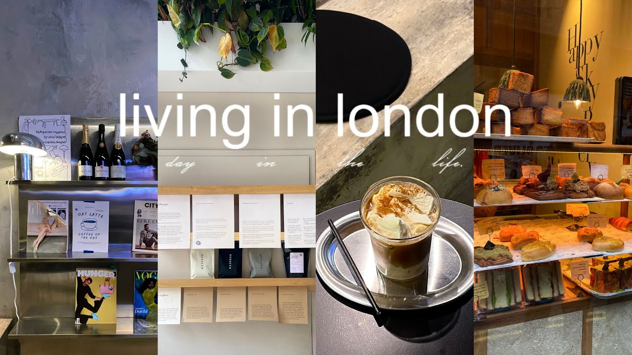vlog | daily life living in london, aesthetic cafe, city walking, shopping