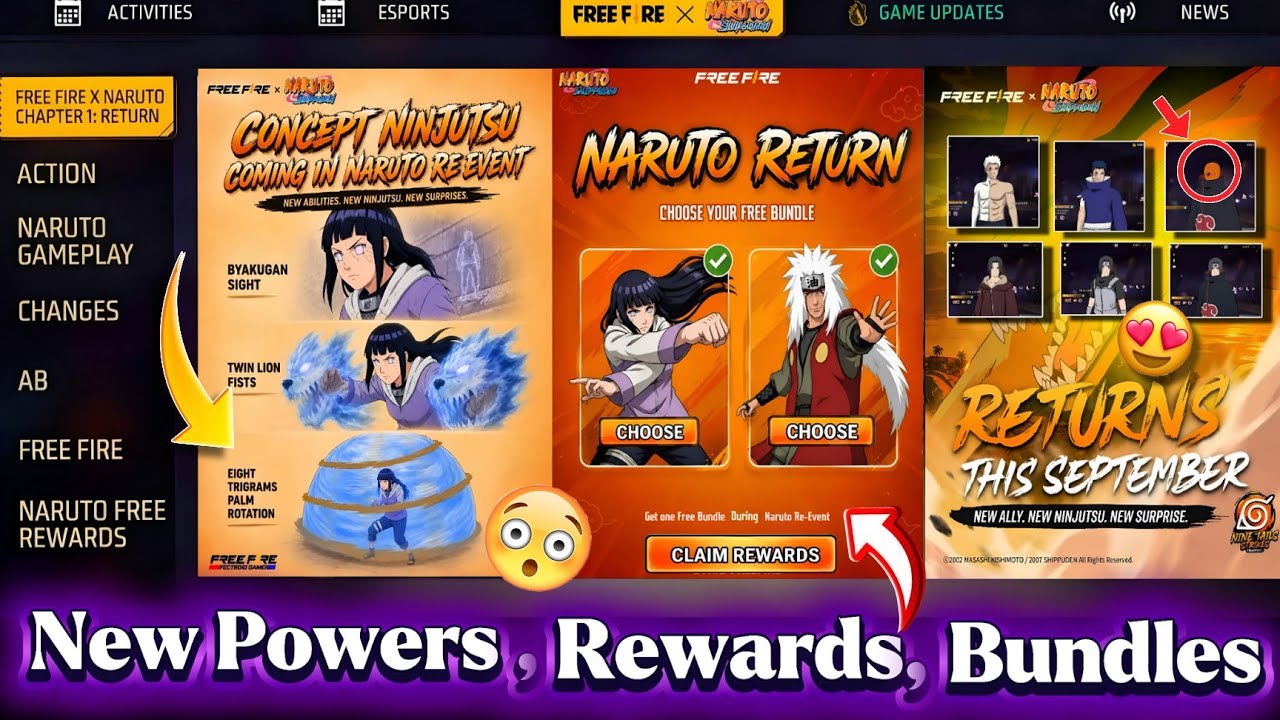 CLAIM FREE HINATA BUNDLE NOW! 😍 (1 Mistake = Bundle Lost ❌) FF X Naruto Chapter 1 Event