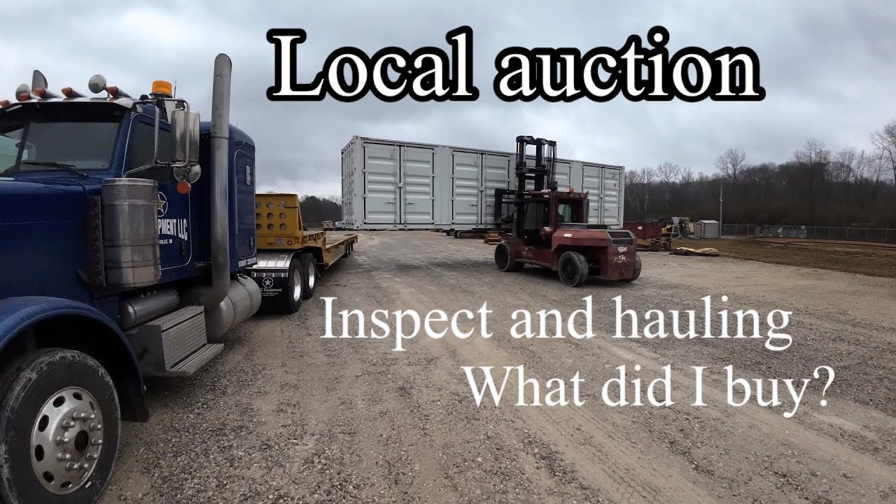Local end of the year auction inspect and haul. What did I buy @Don Smock Auction Company, Inc.