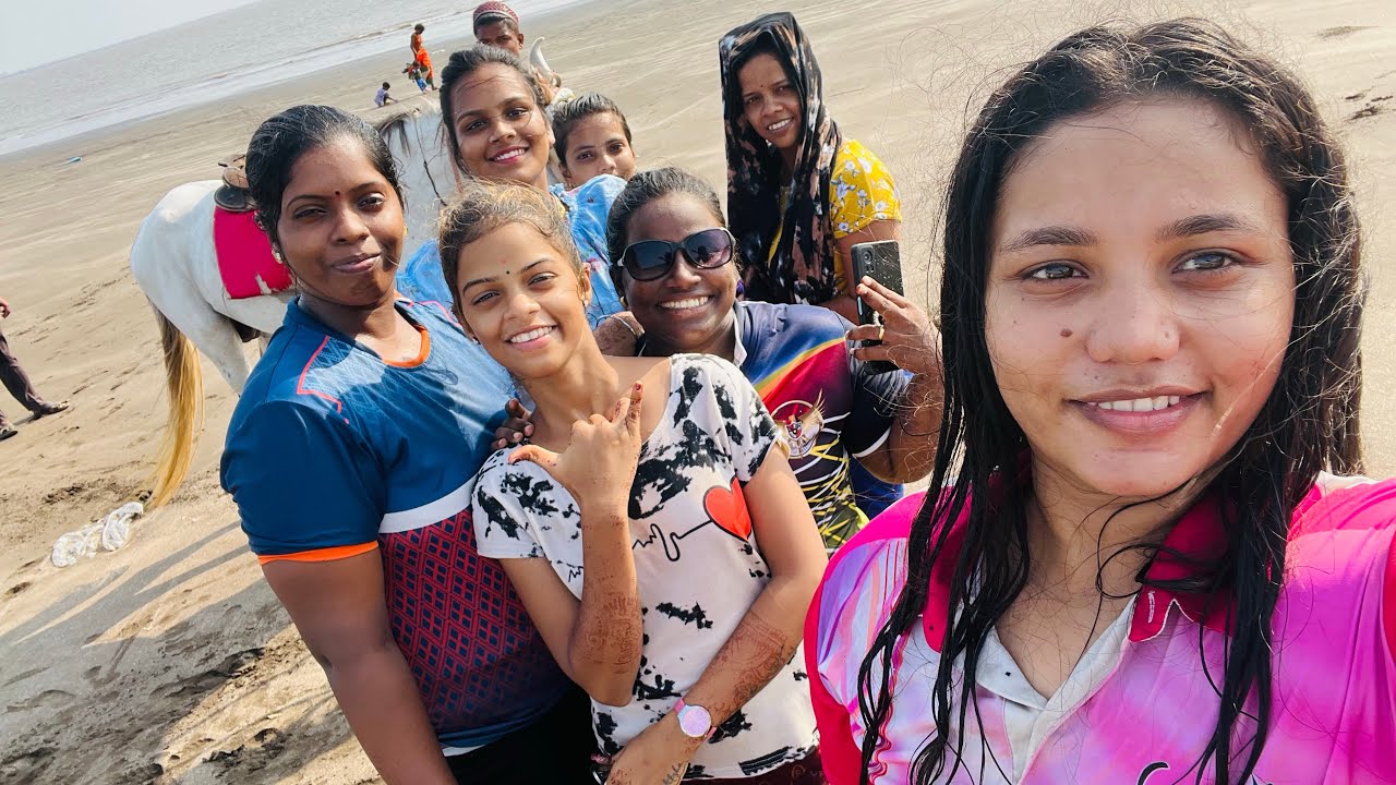 VASAI BEACH😍SURUCHI BEACH ENJOYING GIRLS❤️😍#youtube