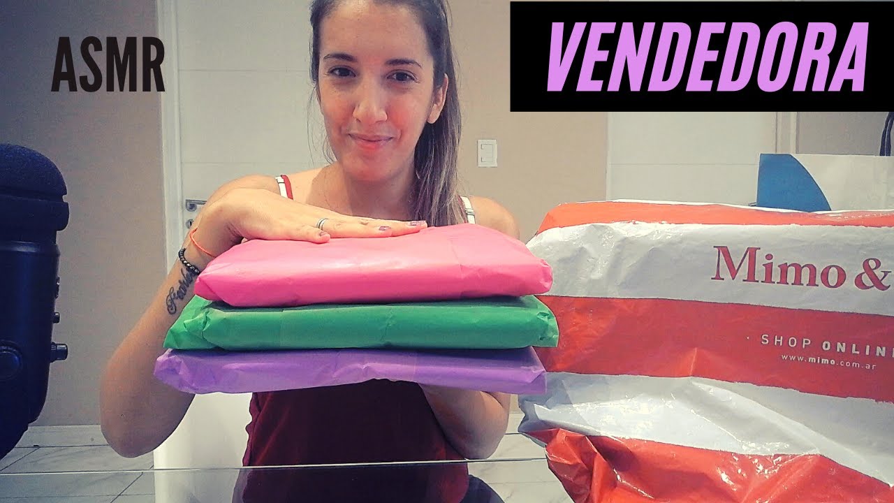 ASMR En español - Vendedora de Ropa - Empaquetando lentamente en voz bajita