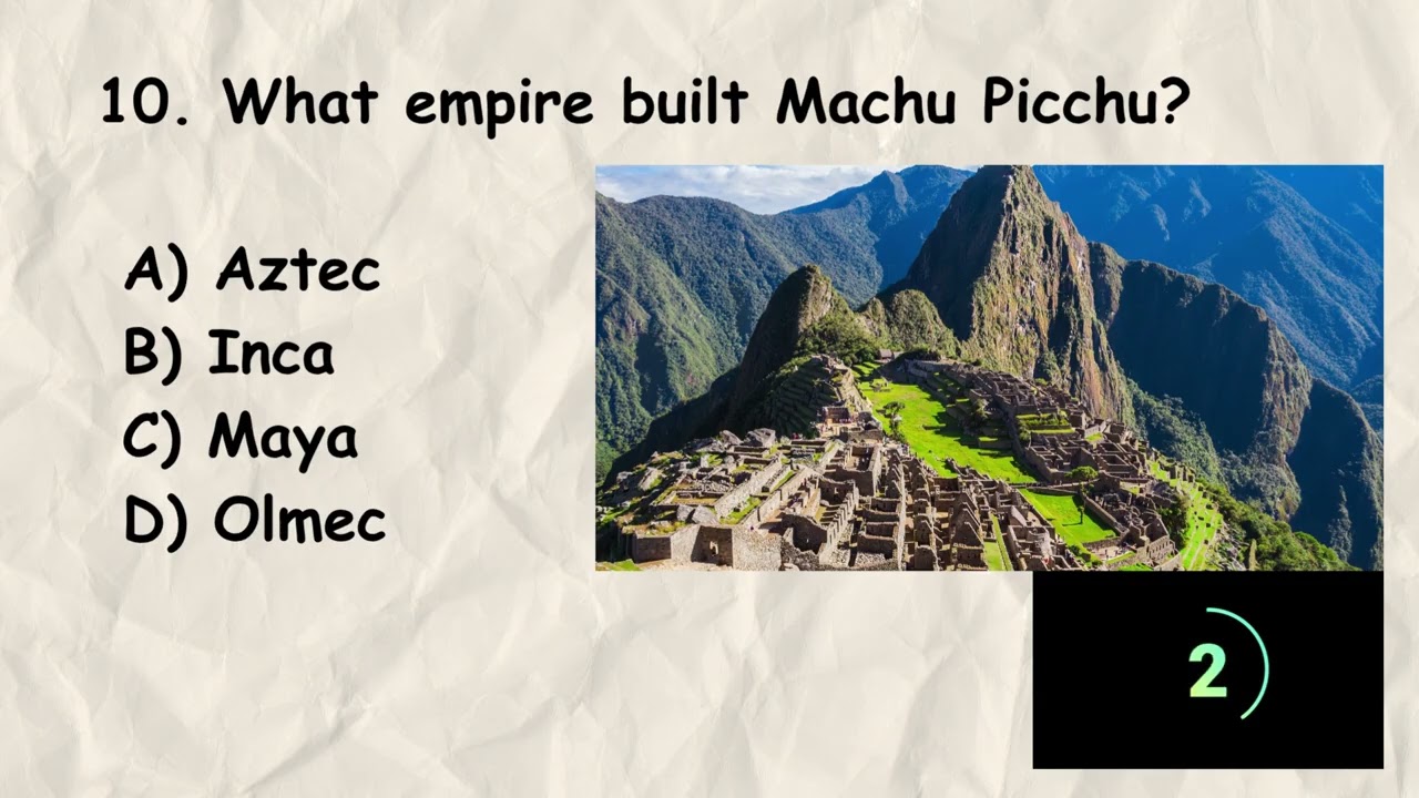 World History Quick Review Items