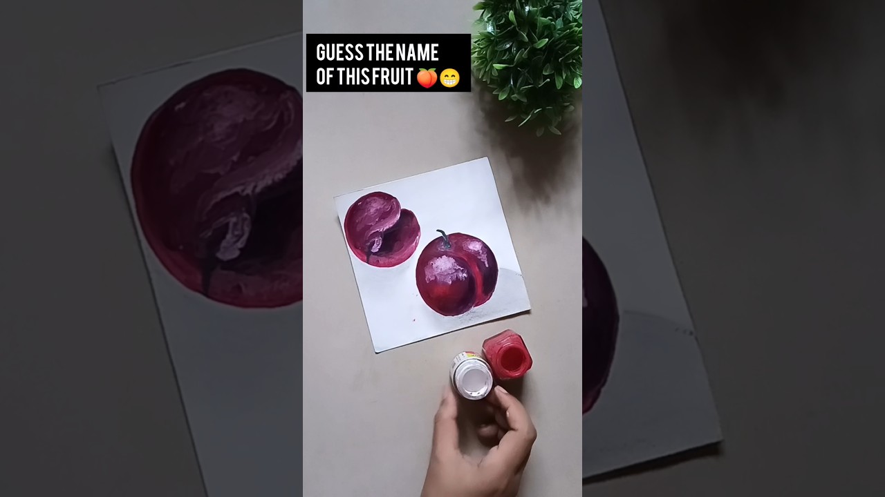Real vs realistic drawing 💥 realistic fruits painting #realisticart #shorts #trendingdrawingshorts
