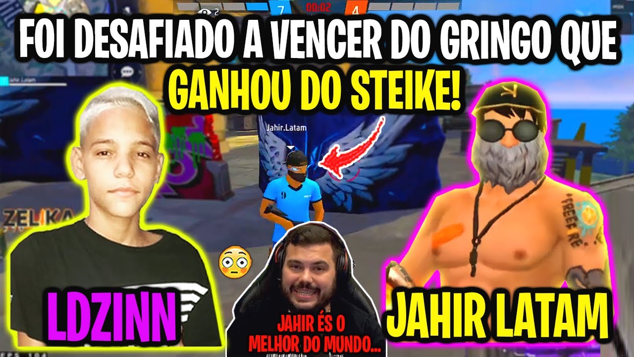 LDZINN FOI DESAFIADO A GANHAR DO JAHIR LATAM O GRINGO QUE GANHOU DO STEIKE E É O O REI DO X1!