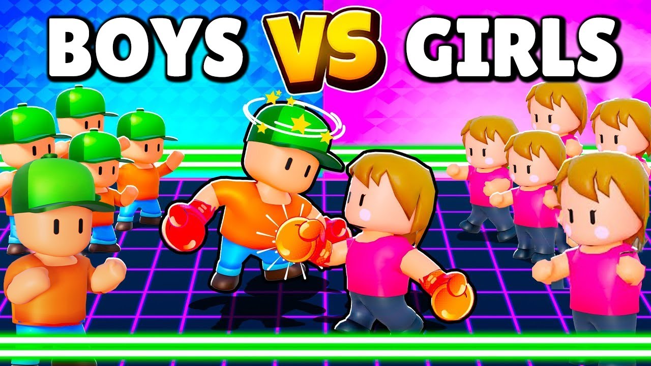 МАЛЬЧИКИ против ДЕВОЧЕК в Stumble Guys!