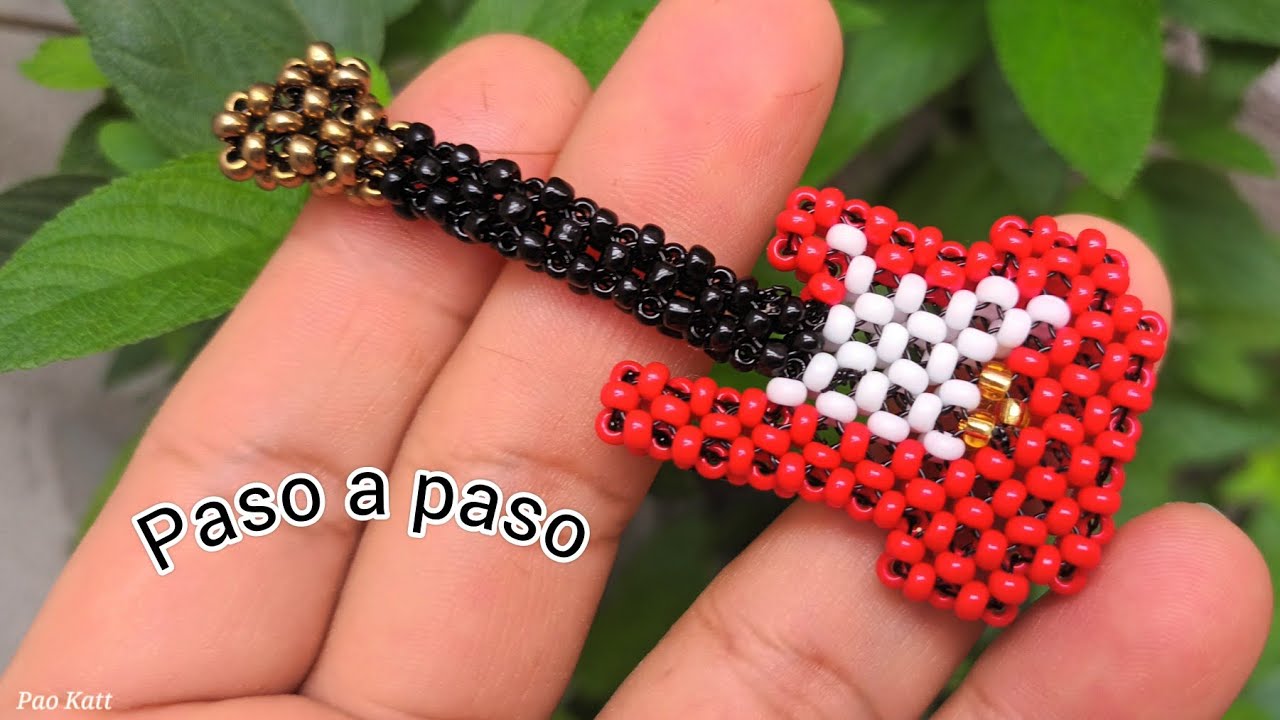 Como hacer una guitarra con mostacillas