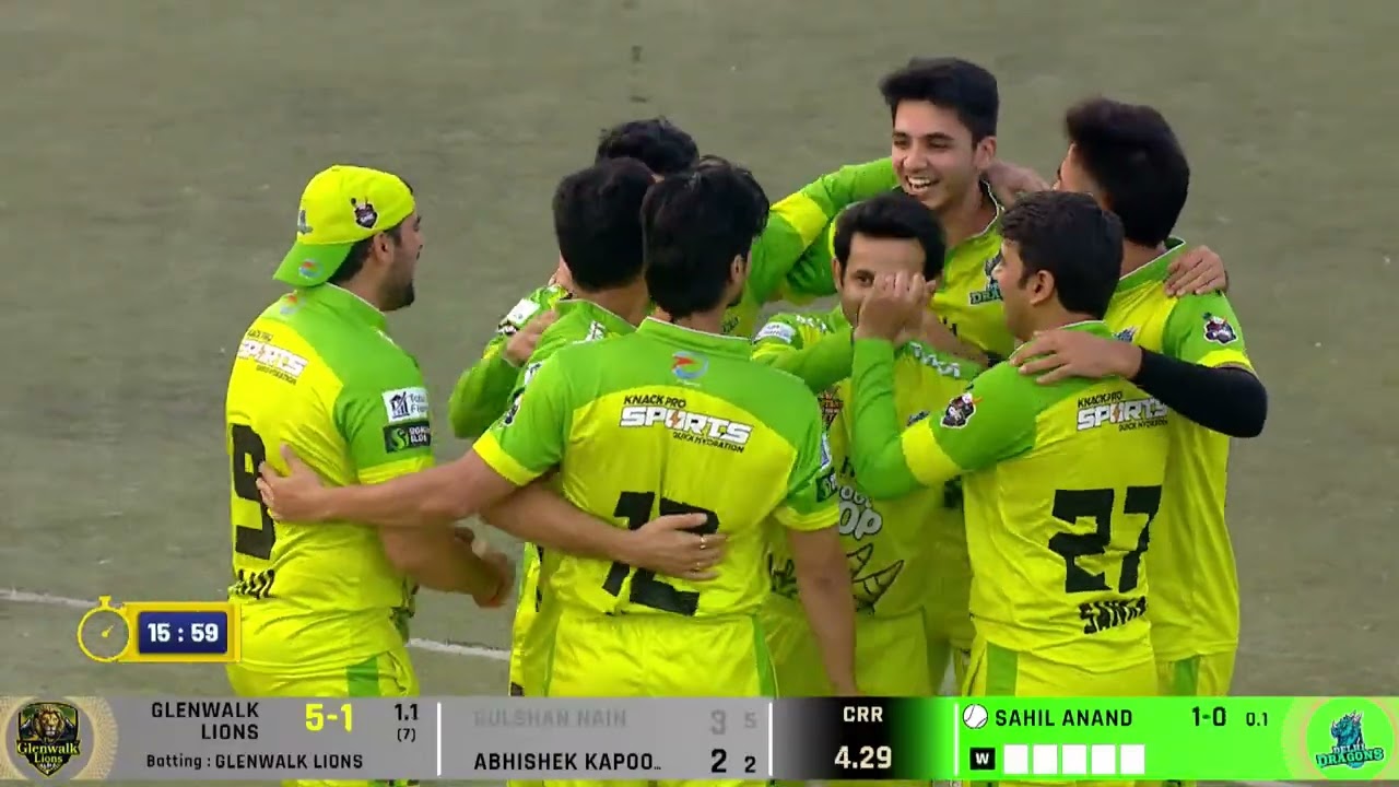 All Stars Tennis Ball Cricket League 2026 || DELHI DRAGONS VS GLENWALK LIONS || SEMI - FINALS || LAS