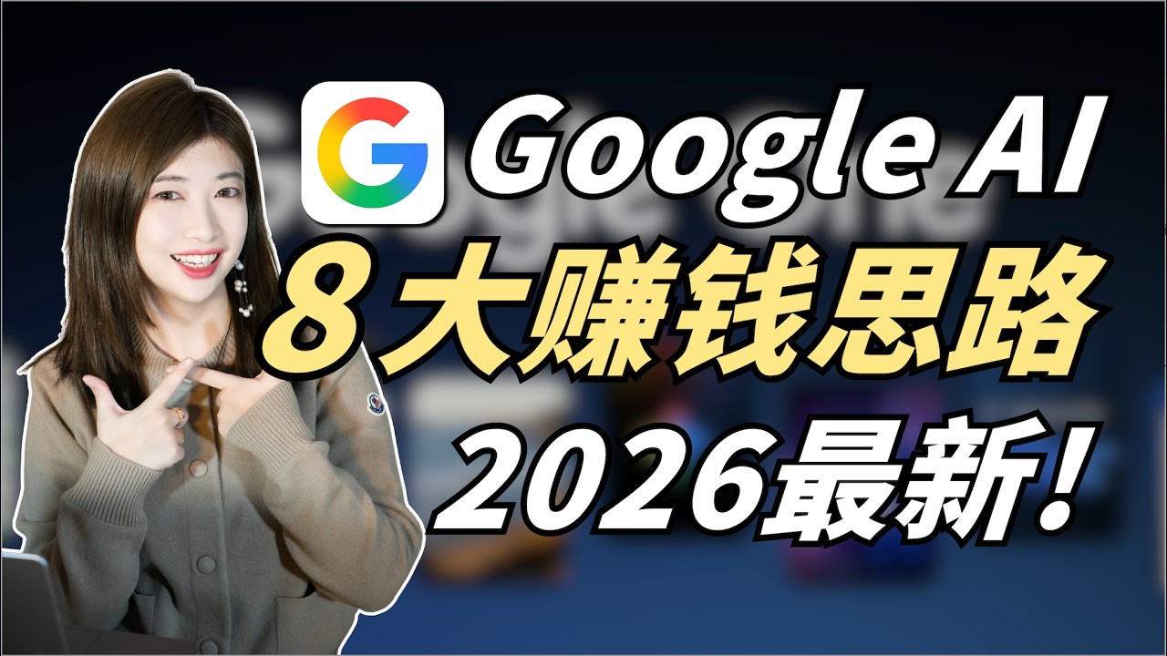 Google AI的8个赚钱思路！每一个都可以实操赚钱！创业，搞钱必看！
