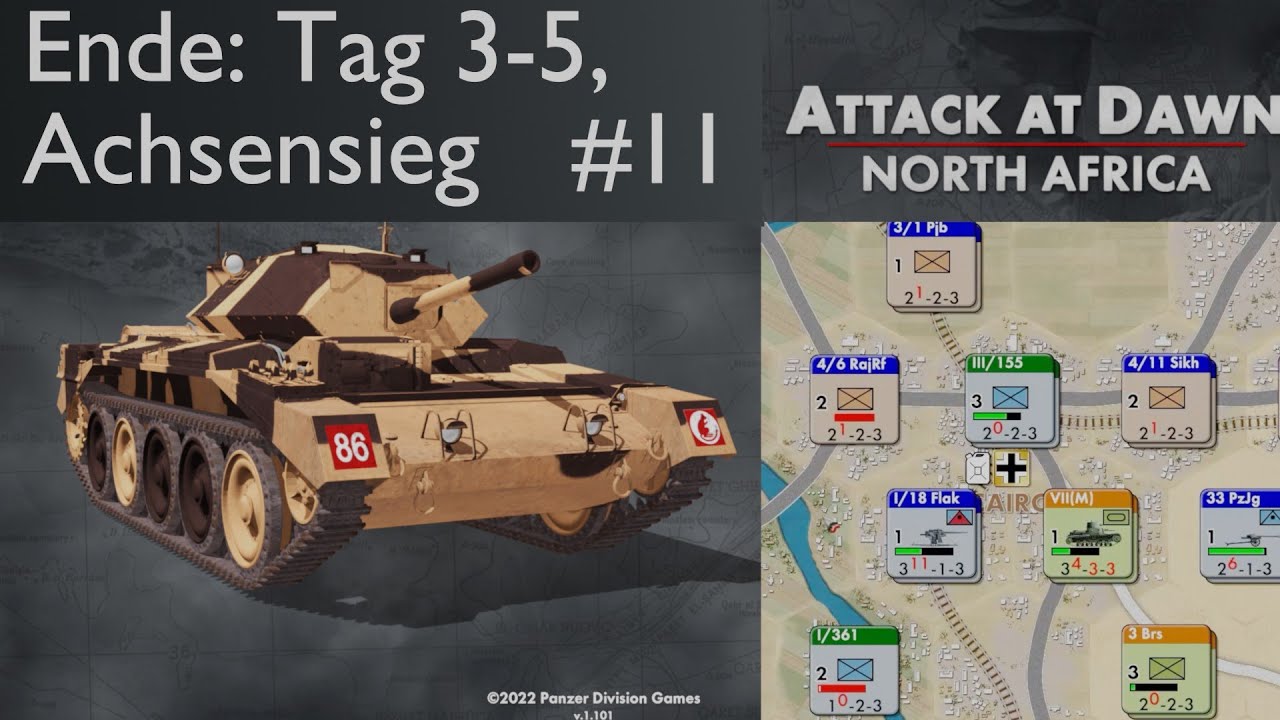 Ende: Attack at Dawn: North Africa, Tag 3-5, Achsensieg, Let's Play, gameplay, deutsch/german, #11