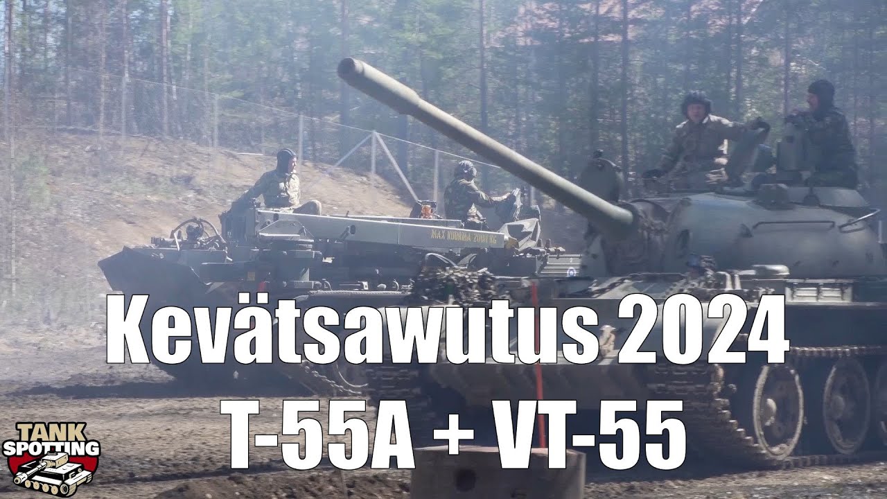 KevätSawutus 2024 Show 2 - Afternoon - T-55A + VT-55A - Parola Panssarimuseo