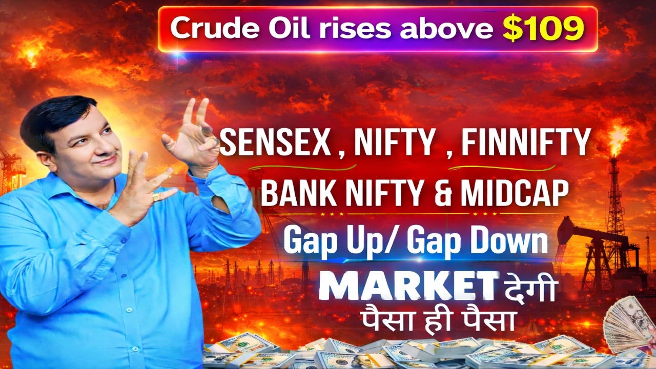 GAP UP GAP DOWN PRE-MARKET UPDATE TODAY SENSEX NIFTY MIDCAP FINNIFTY BANKNIFTY FII DATA MONDAY 9 MAR