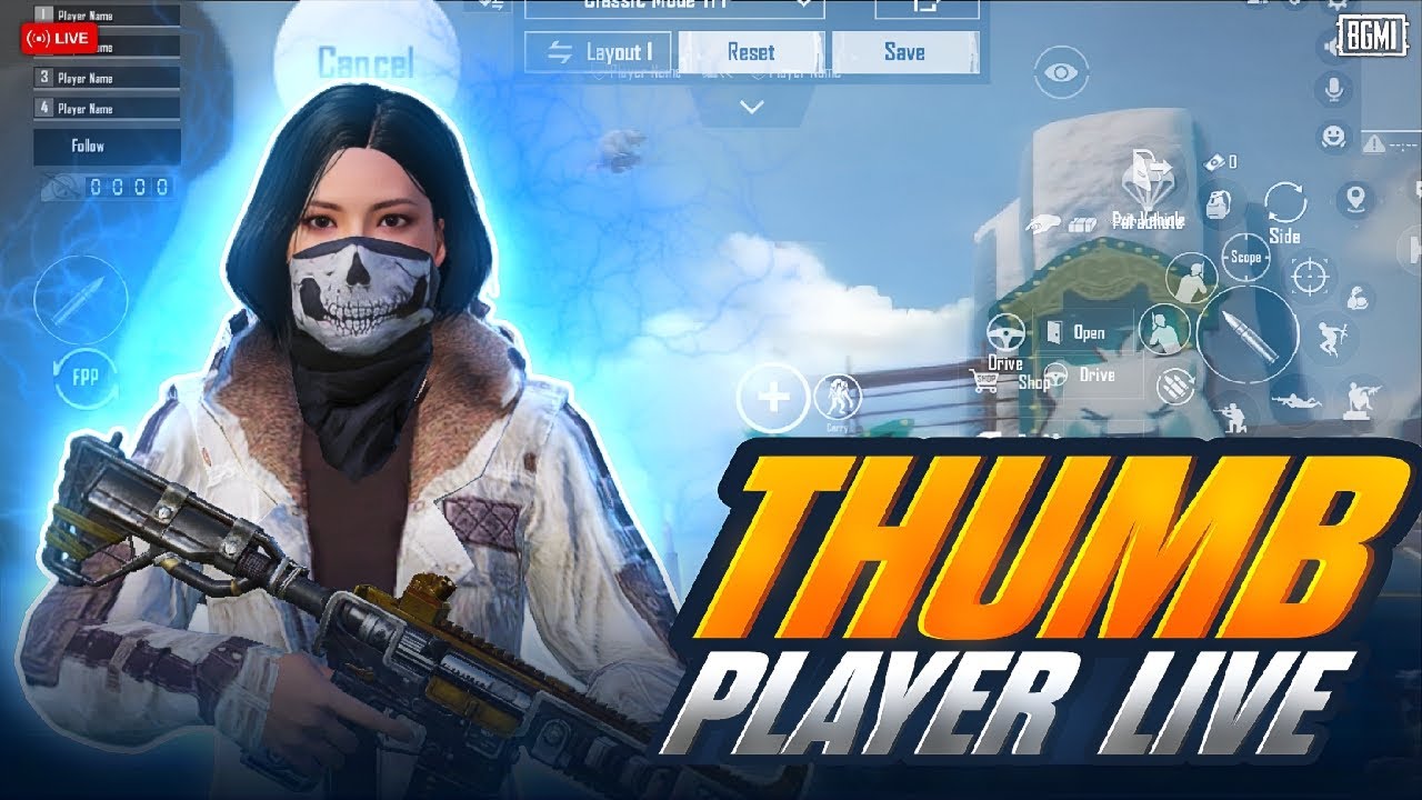 THUMB PLAYER LIVE ON YOUTUBE 🔴 | CLASSIC RANK PUSH | KRIXAL IS LIVE | BGMI LIVE | ROOMS LIVE!!