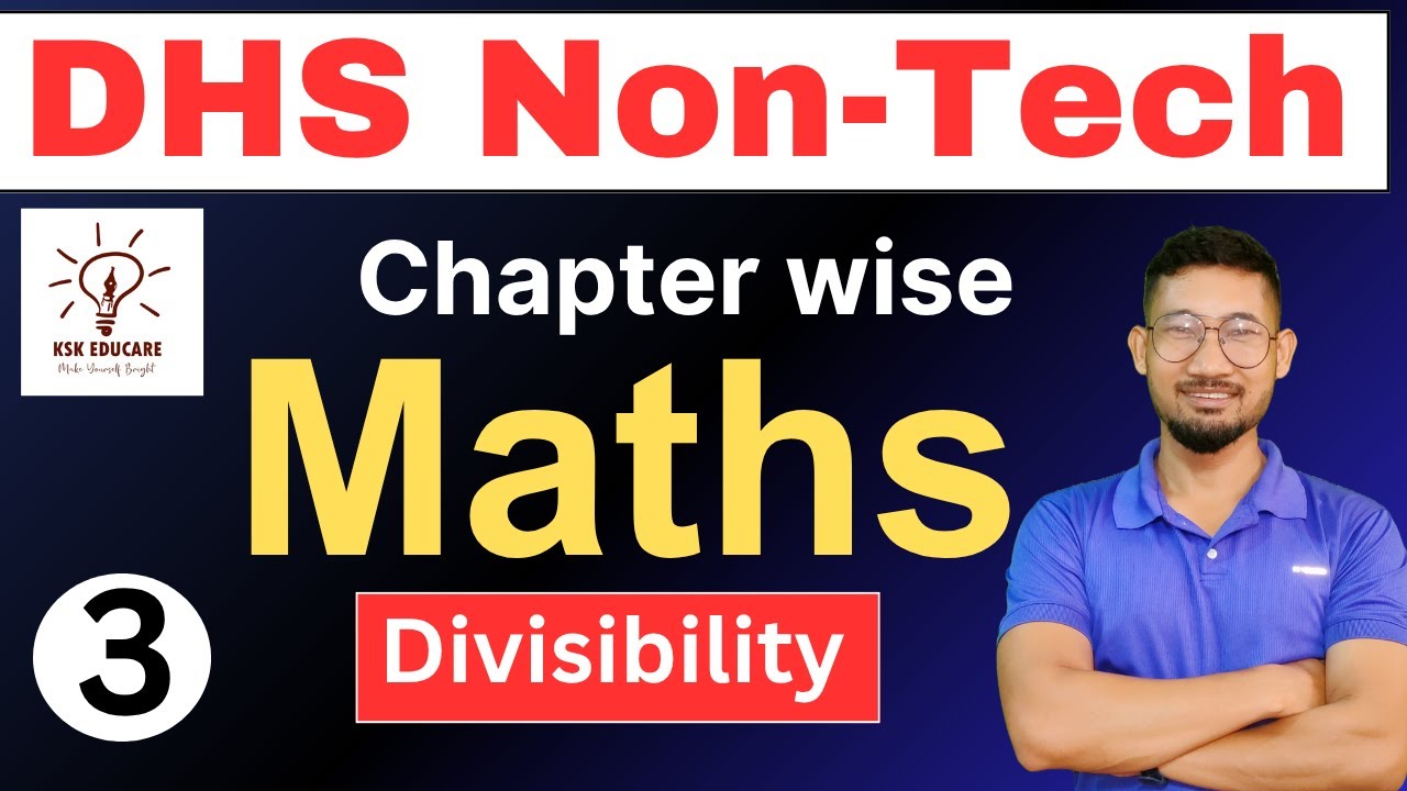 Chapter wise Mathematics for DHS Non Technical || Class 3