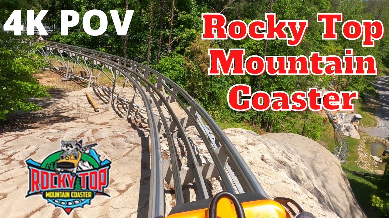 Rocky Top Mountain Coaster POV (4K)