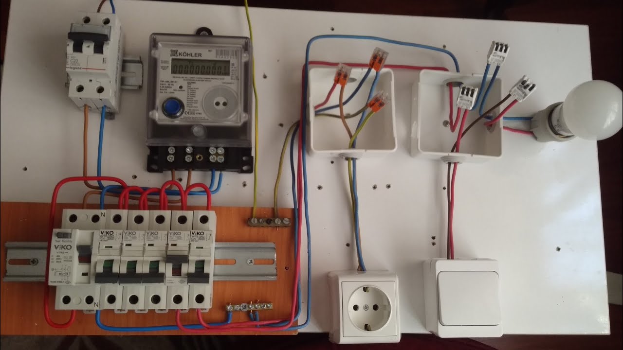 Elektrik Tesisatı Nasıl Çekilir-Sayaç ve Sigorta Kutusu Bağlantısı. Kablo döşeme tesisatı.