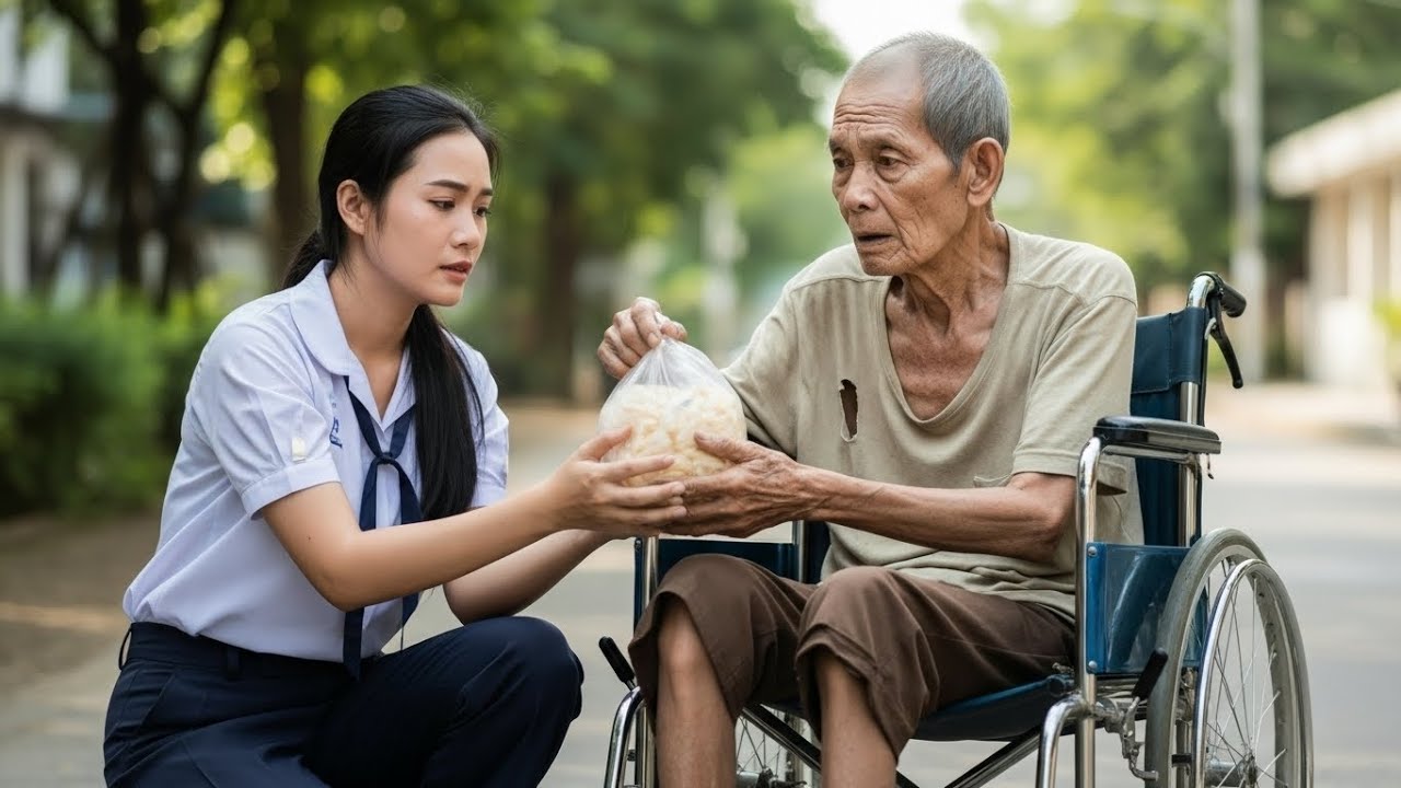พนักงานขายสาวผู้ยากจนเสียสละอาหารของเธอให้ขอทานพิการ จนกระทั่งเขาพูดว่า “ผมเป็นมหาเศรษฐี” #นิทาน