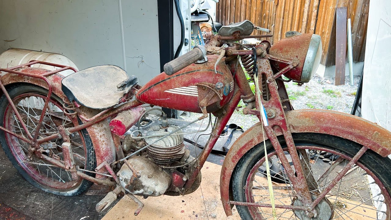 TVÄTTAR EN GAMMAL HUSQVARNA MC