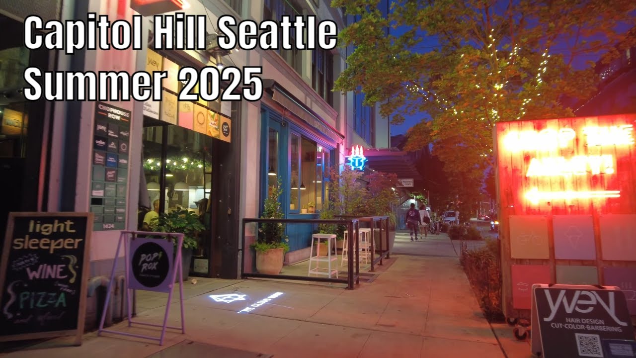 Capitol Hill Seattle Sunset Walk (Summer August 2025)