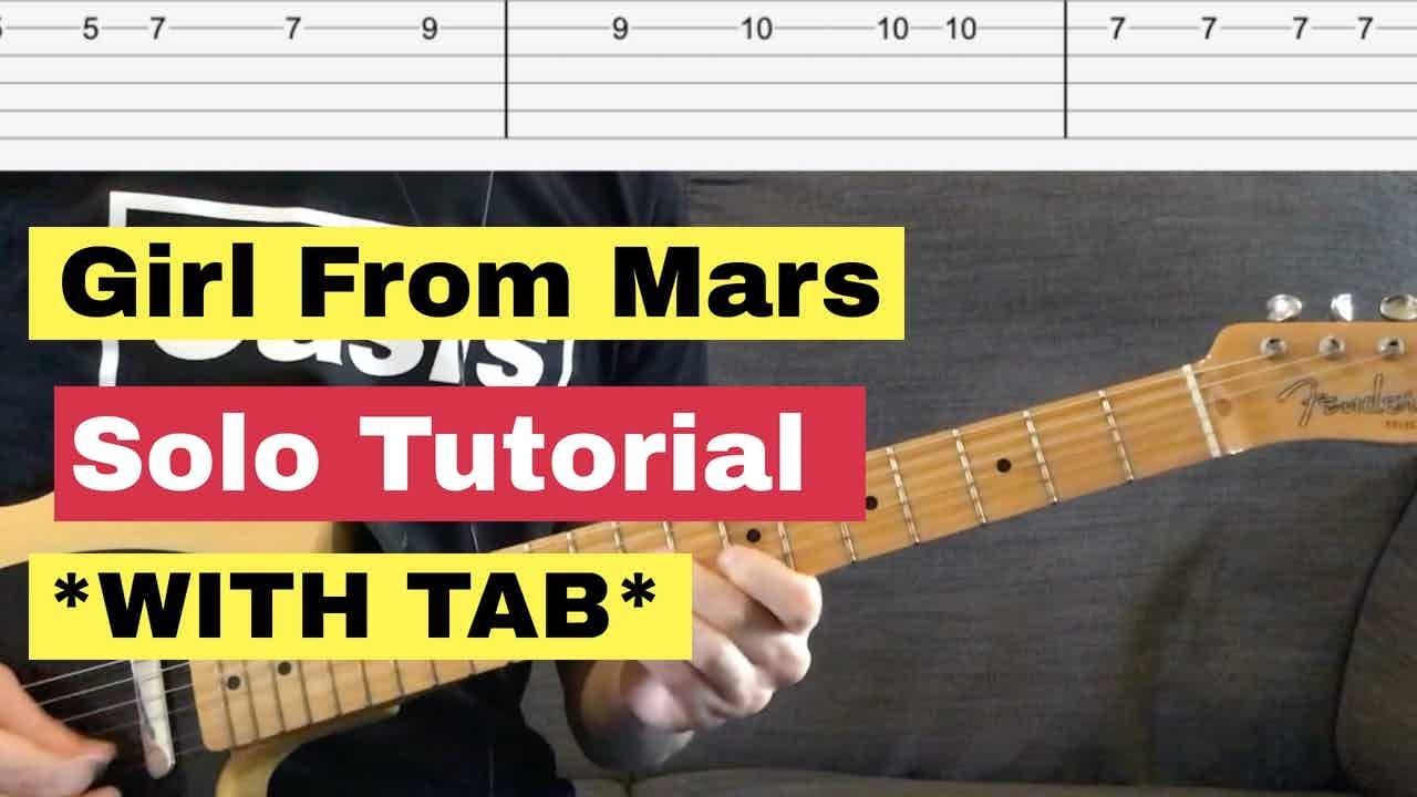 Ash - Girl From Mars Solo (Tutorial *WITH TAB*)
