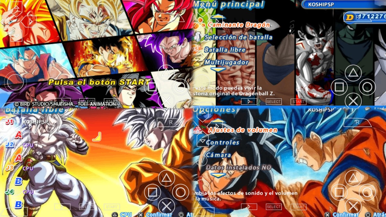 ISO DBZ TTT Goku War – Dragon Ball Tenkaichi Tag Team MOD PPSSPP