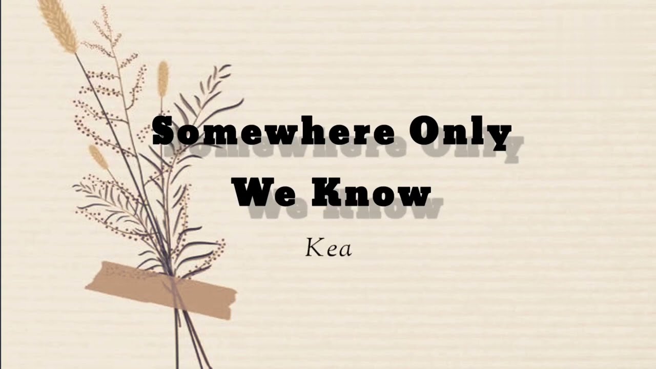 Somewhere  Only We Know (lyrics)- Keane
