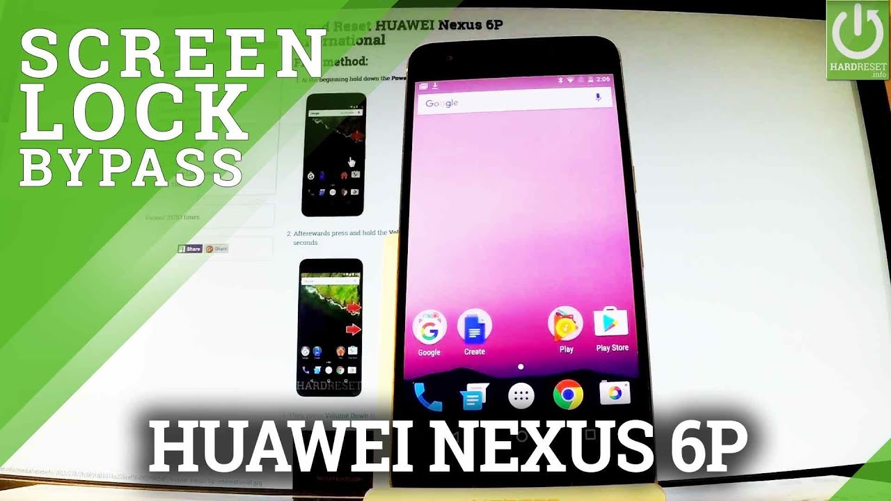 How to Hard Reset HUAWEI Nexus 6P - Bypass Screen Lock / Format