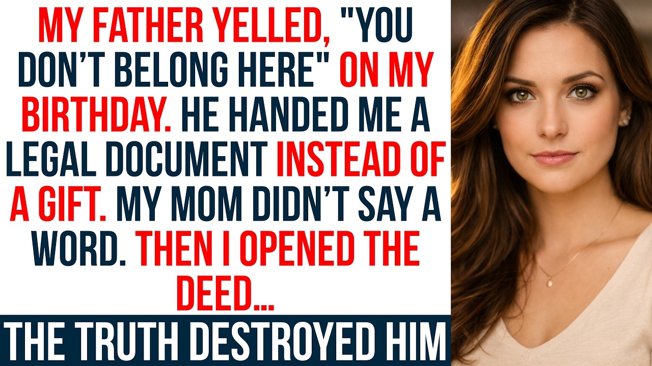 My Father Said I Didn’t Belong—Then I Opened The Deed And Shocked Everyone