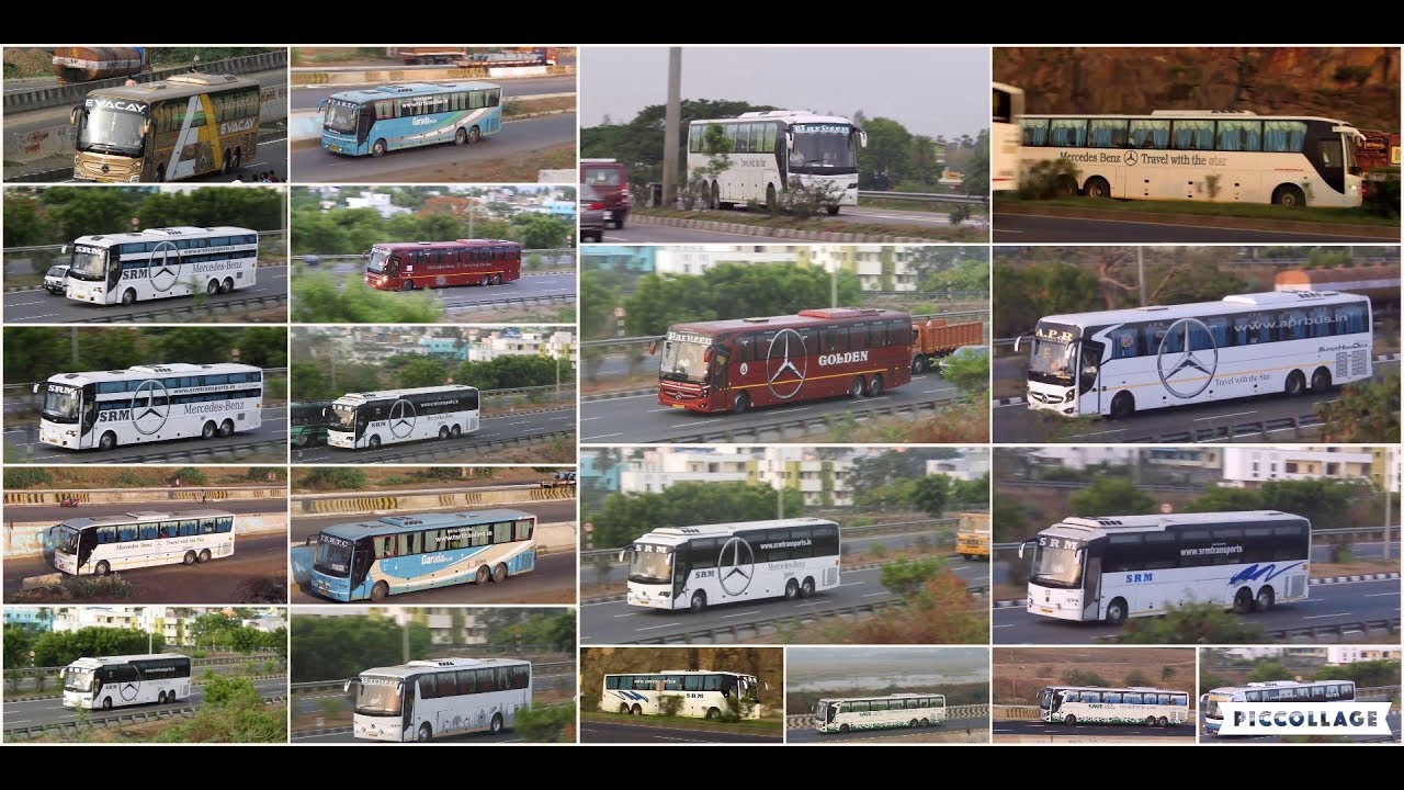 Six minutes of Mercedes Benz buses!