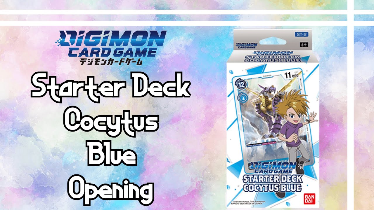 Digimon Cocytus Blue Starter Deck Opening