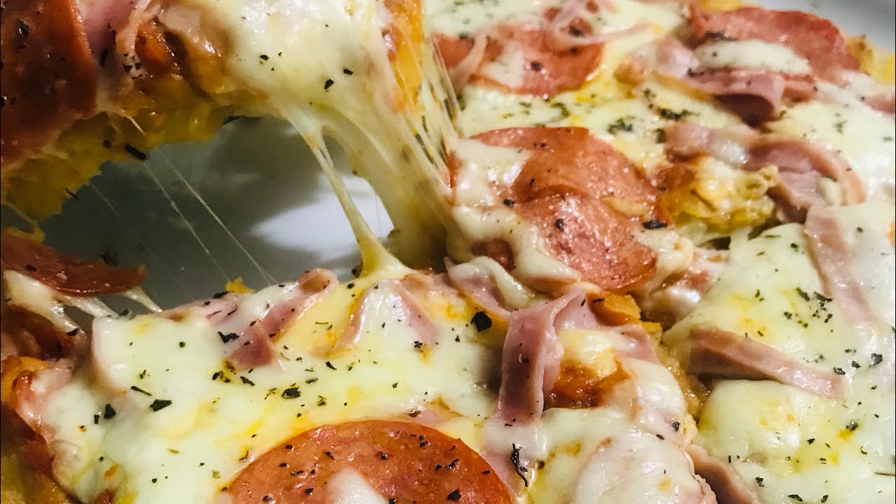 PIZZA DE PAPA 🇩🇴🙏como HACER PIZZA casera crocante FÁCIL Y SIN harina CON PAPA🚀🍕