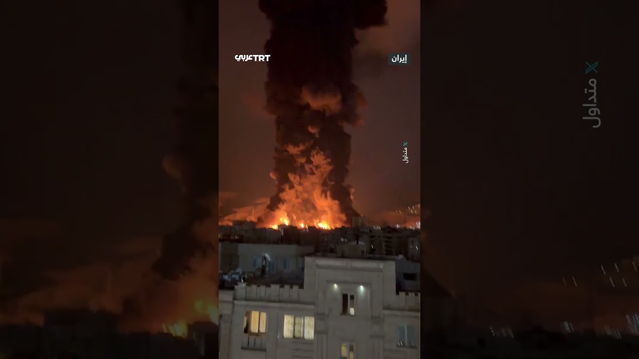 انفجارات كبيرة بعد قصف خزانات وقود