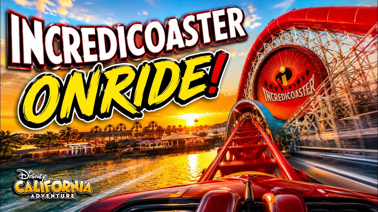 Incredicoaster Onride at California Adventure Park