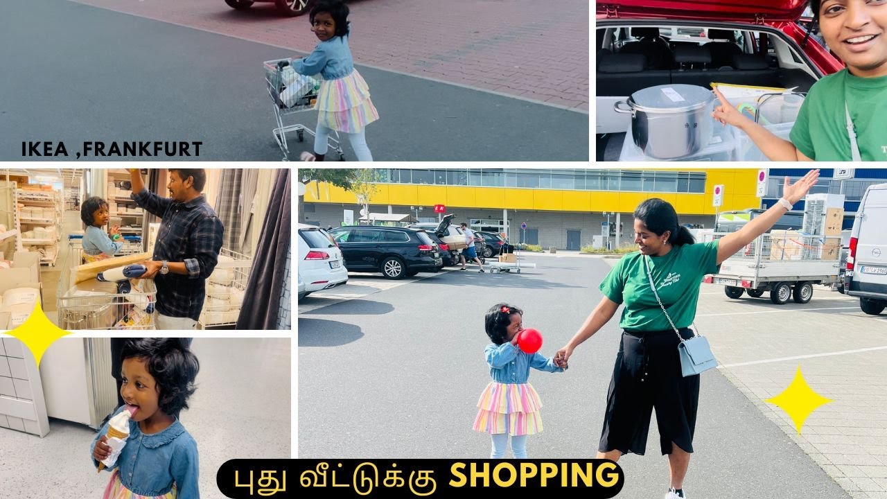 😍எங்க புது வீட்டுக்கு shopping பண்ணலாமா? Ikea Shopping in Germany❤️Shifted🏡🤩 Tamil VLOG Frankfurt✈️