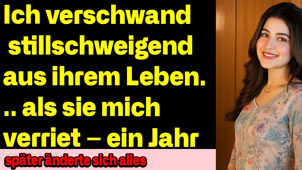 Ich verschwand still aus ihrem Leben – ein Jahr nach ihrem Verrat sah sie mich wieder