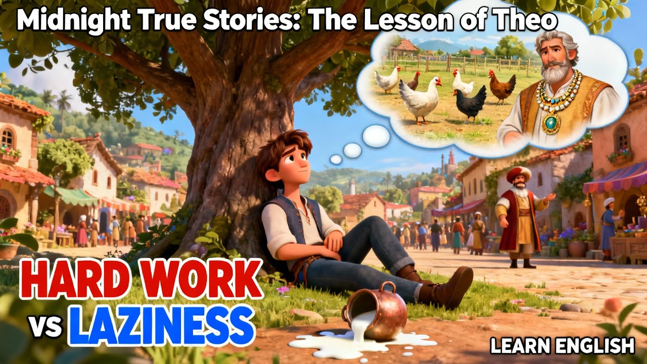 Don't Be Lazy | Your actions shape your destiny | A Powerful English Story | Mid Night True Stories
