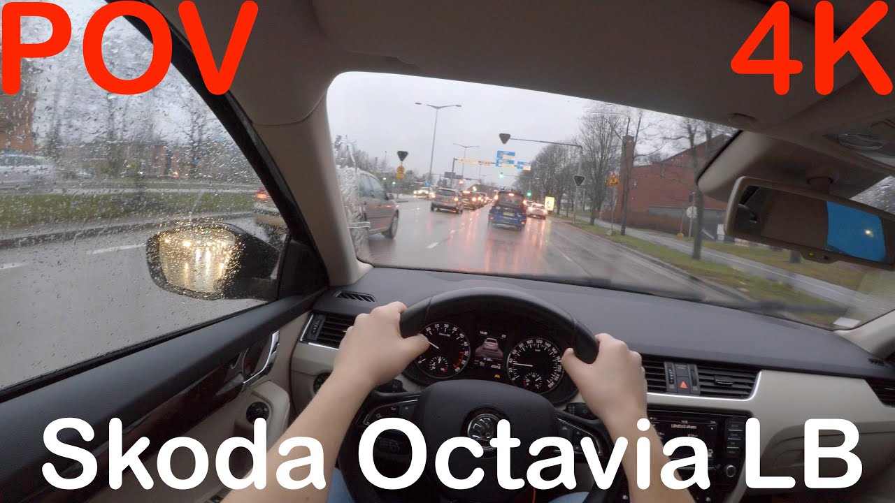 4K POV Skoda Octavia LB Rainy Autumn Day Drive + Quick Review - PointOfViewCars