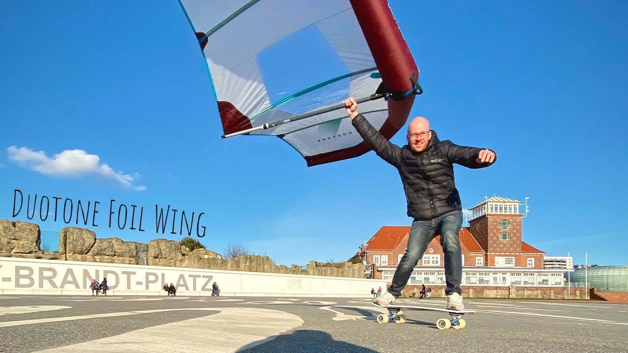 Duotone Foil Wing Skateboarding