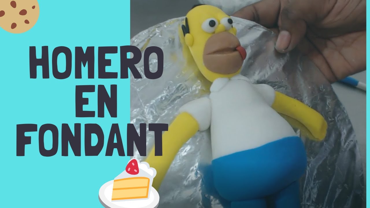 Homero Simpson en Fondant Fácil /Homer Simpson in Fondant Fácil
