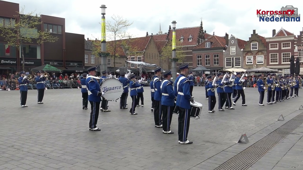 Show  & Marchingband Tamarco tijdens Oranje Bandshow Dordrecht 2024