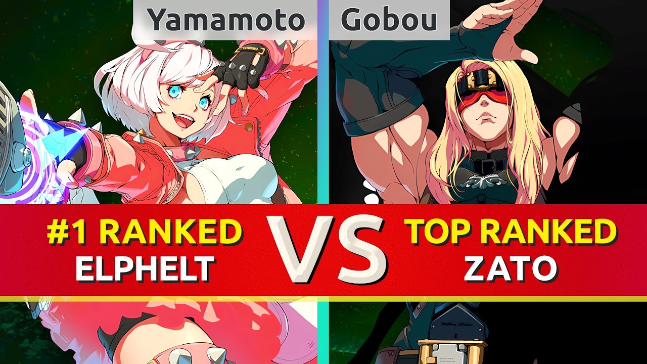 GGST ▰ Yamamoto (#1 Ranked Elphelt) vs Gobou (TOP Ranked Zato). High Level Gameplay