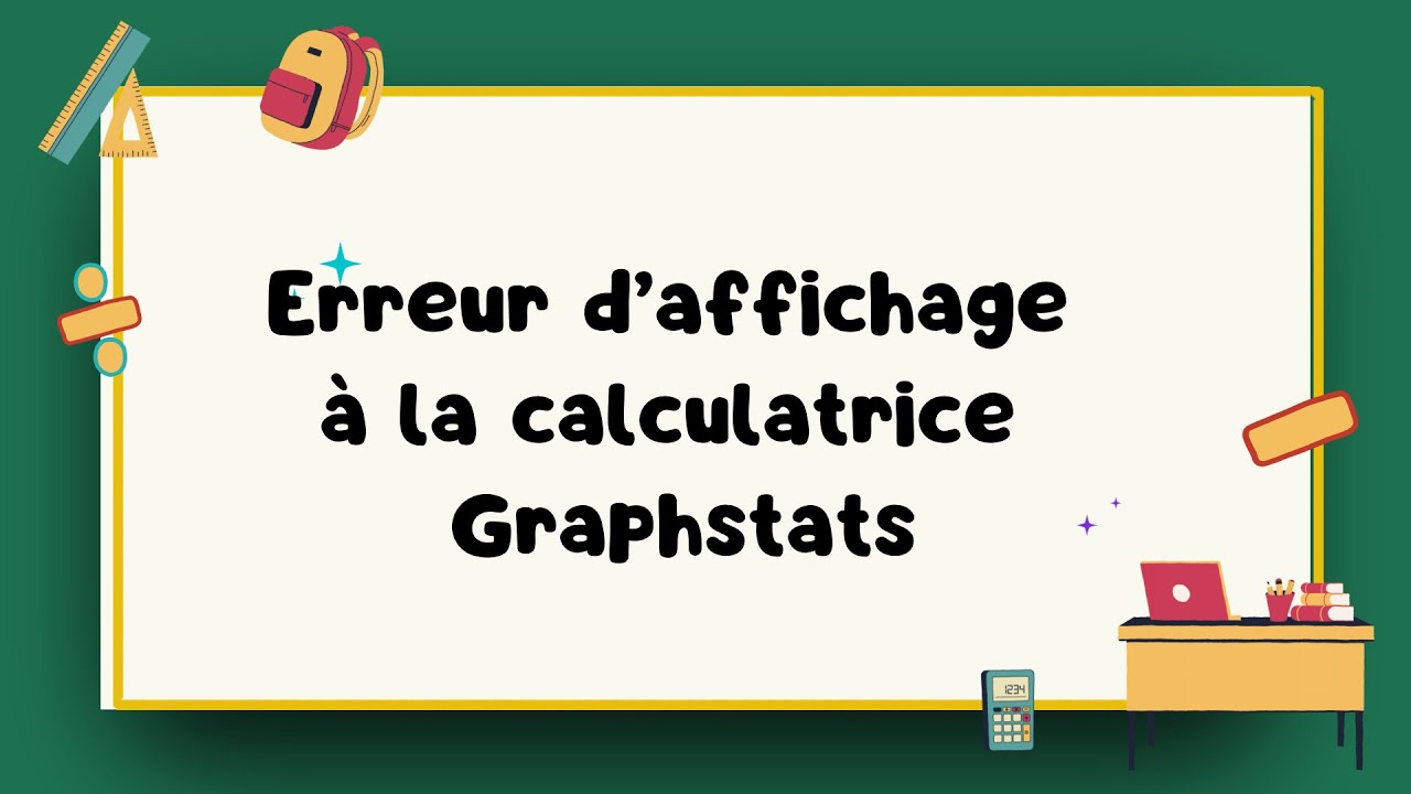 Erreur classique à la calculatrice Ti 83