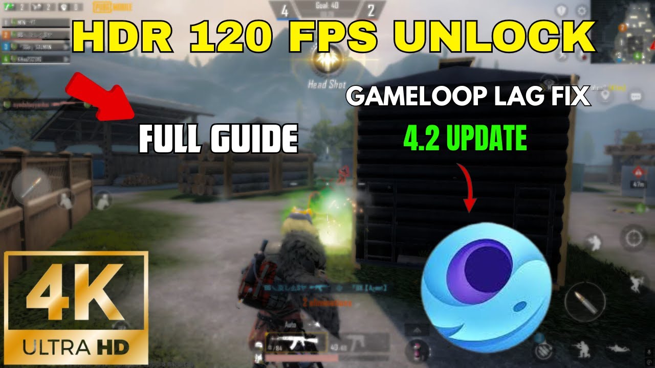 BEST SETTING FOR GAMELOOP 2026 - HDR 120 FPS UNLOCK 💯- 4.2 UPDATE LAG FIX
