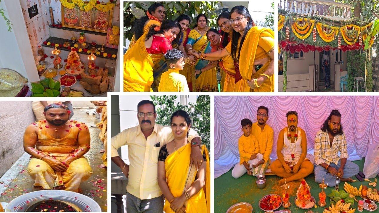 //ಚಪ್ರ ಶಾಸ್ತ್ರ ,ಅರಿಶಿಣ ಶಾಸ್ತ್ರ🕺🏻 ಶುರು//ಹೊಟ್ಟಿಗೆ ಎಲ್ಲರೂ ಸೇರಿ ಶಾಸ್ತ್ರ ಮಾಡೋದು ಎಷ್ಟು ಚಂದ ಅಲ್ವಾ