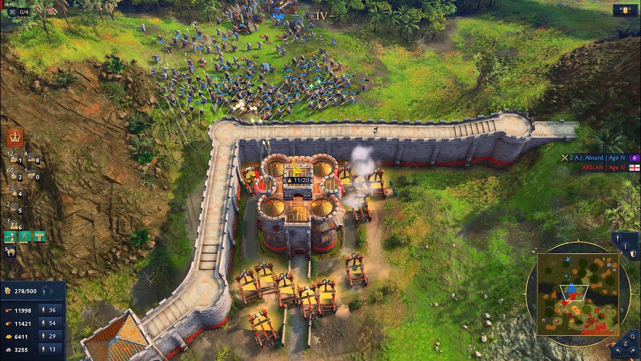 Massive War! English Defense vs Byzantine Aggression | Age Of Empires 4
