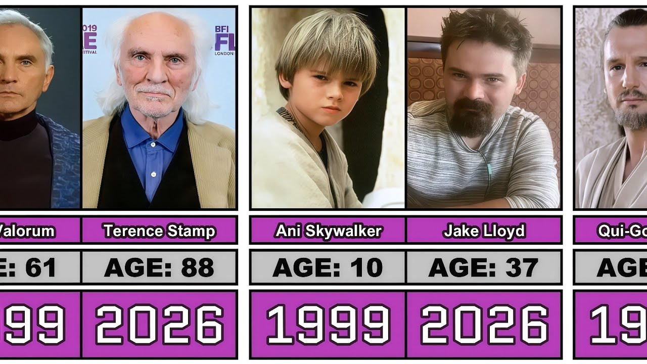 Star Wars: Episode I (1999) Cast Then and Now