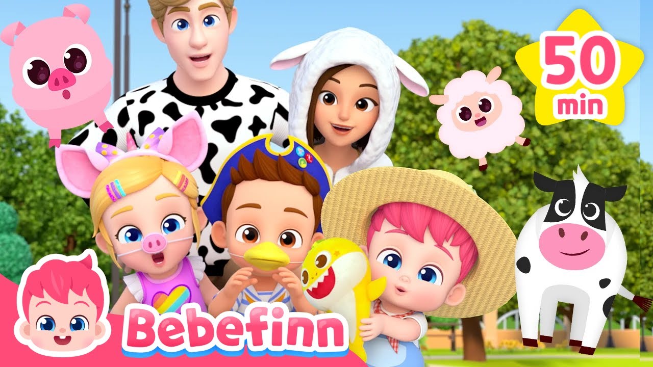 Bebefinn and Animal FriendsㅣMeow Doo Doo DooㅣBest Nursery Rhymes Compilation
