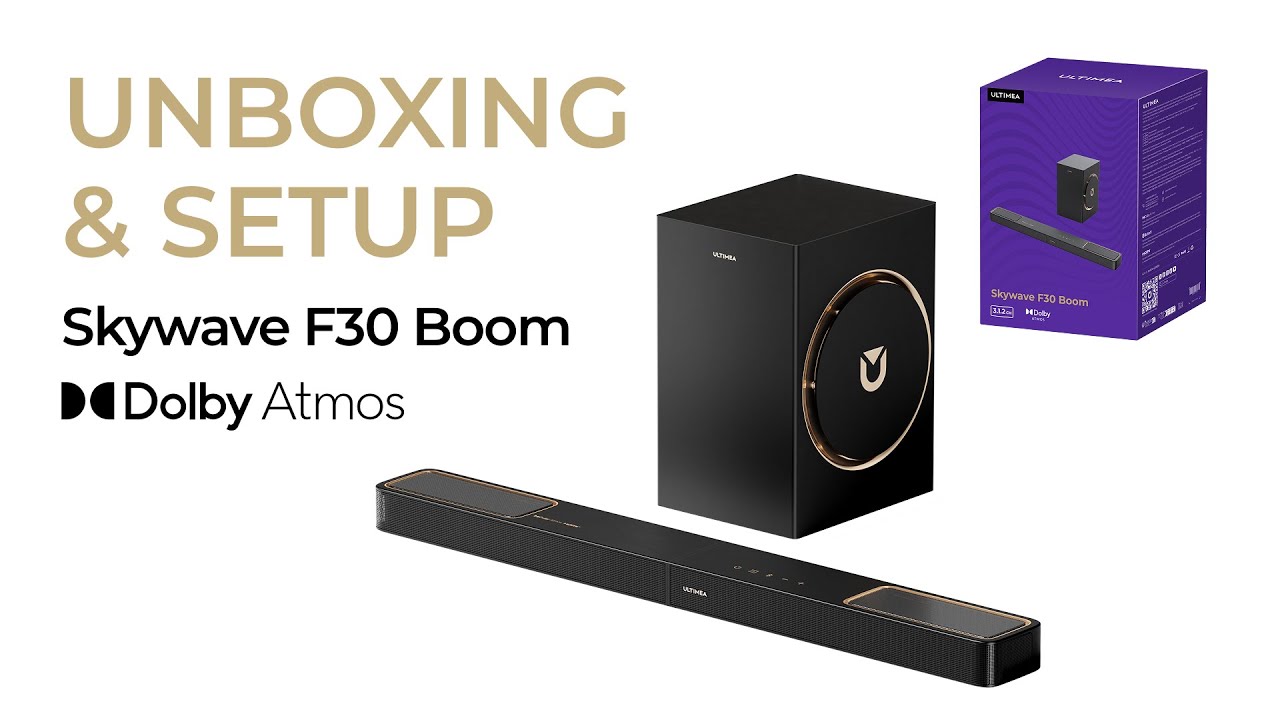 Skywave F30 Boom Soundbar Unboxing and Operation Tutorial Video