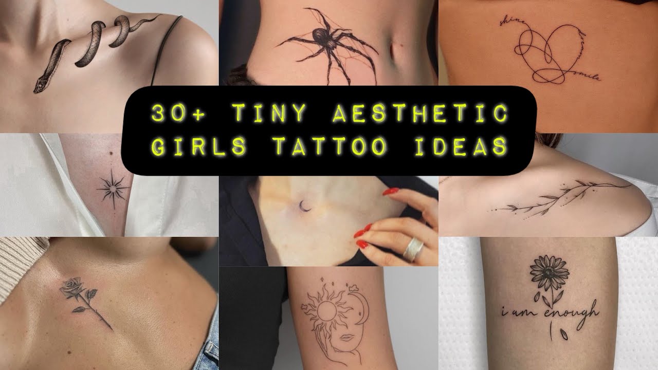 30+ TINY AESTHETIC TATTOO IDEAS FOR GIRLS | LATEST TATTOOS FOR WOMEN | @7dropsinktattoo 